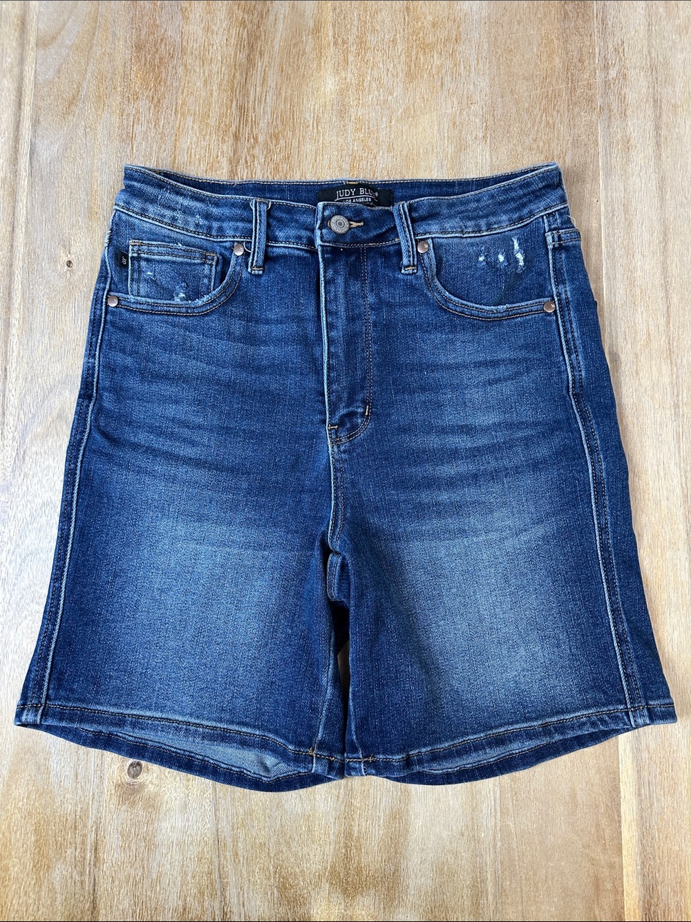 Judy Blue Men's Indigo Washed Denim Shorts